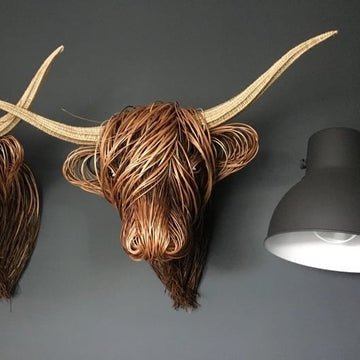 Kalsten | HighlandCharm – Rustic Cow Head Wall Decoration for a Unique Home