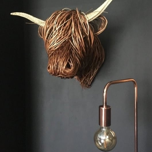 Kalsten | HighlandCharm – Rustic Cow Head Wall Decoration for a Unique Home