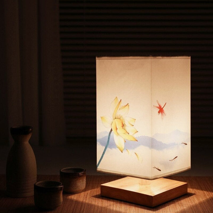 HikariGlow Japanese-Scandinavian Table Lamp | Kalsten