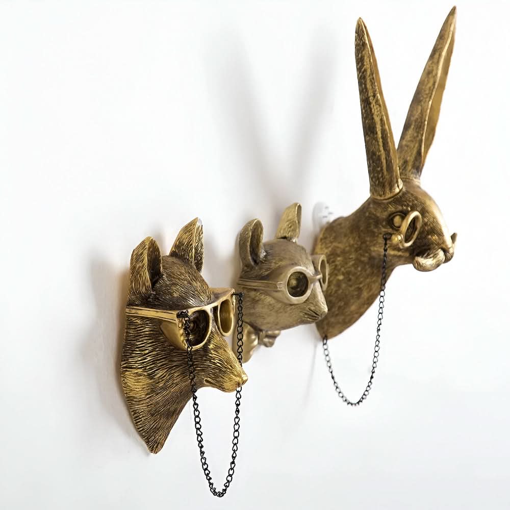 Kalsten | Handcrafted Resin Animal Wall Hook Sculptures