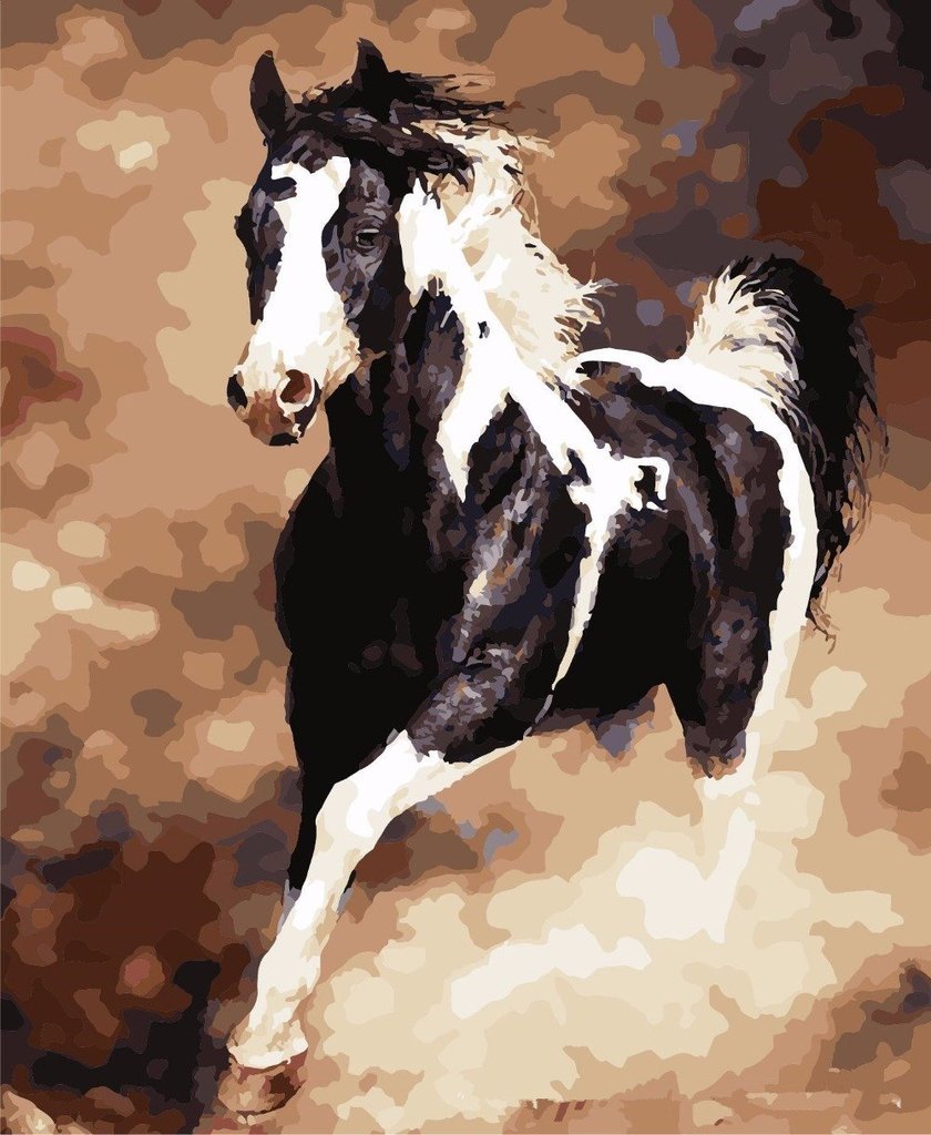 Galloping Horse - Van-Go Paint-By-Number Kit | Kalsten