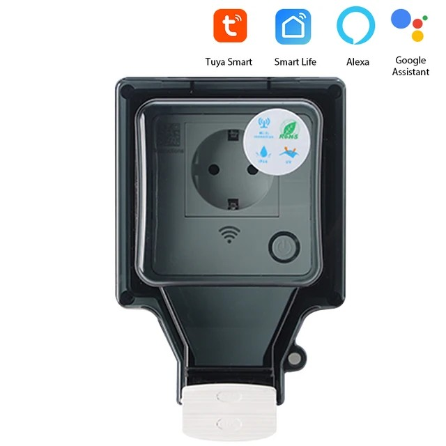 Smart Outdoor WiFi Plug – IP66 Waterproof