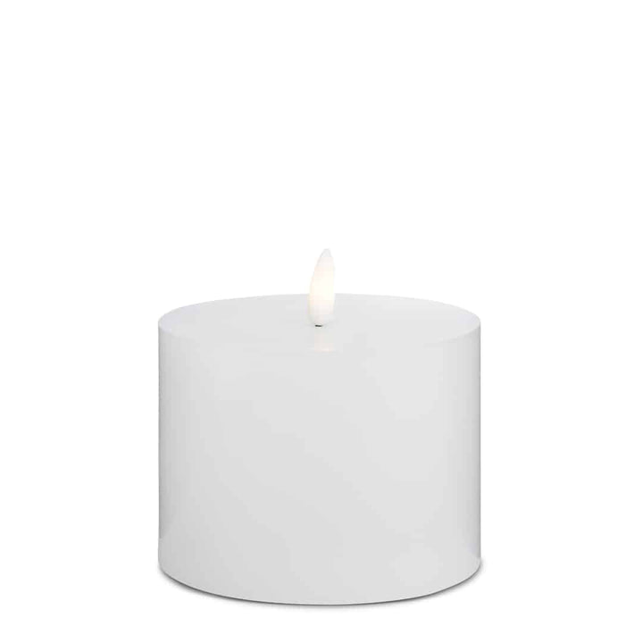 LED Candle (1 piece) with realistic 3D flame 10 x 10 cm | Kalsten