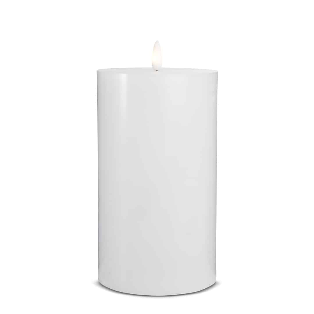LED Candle (1 piece) with realistic 3D flame 10 x 20 cm | Kalsten
