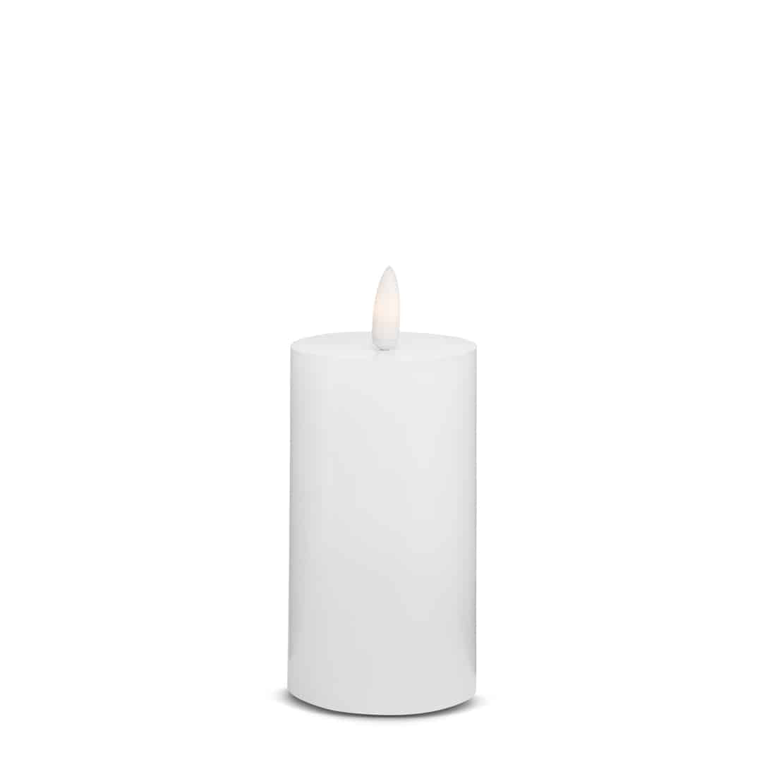 LED Candle (1 piece) with realistic 3D flame 5 x 12.5 cm | Kalsten