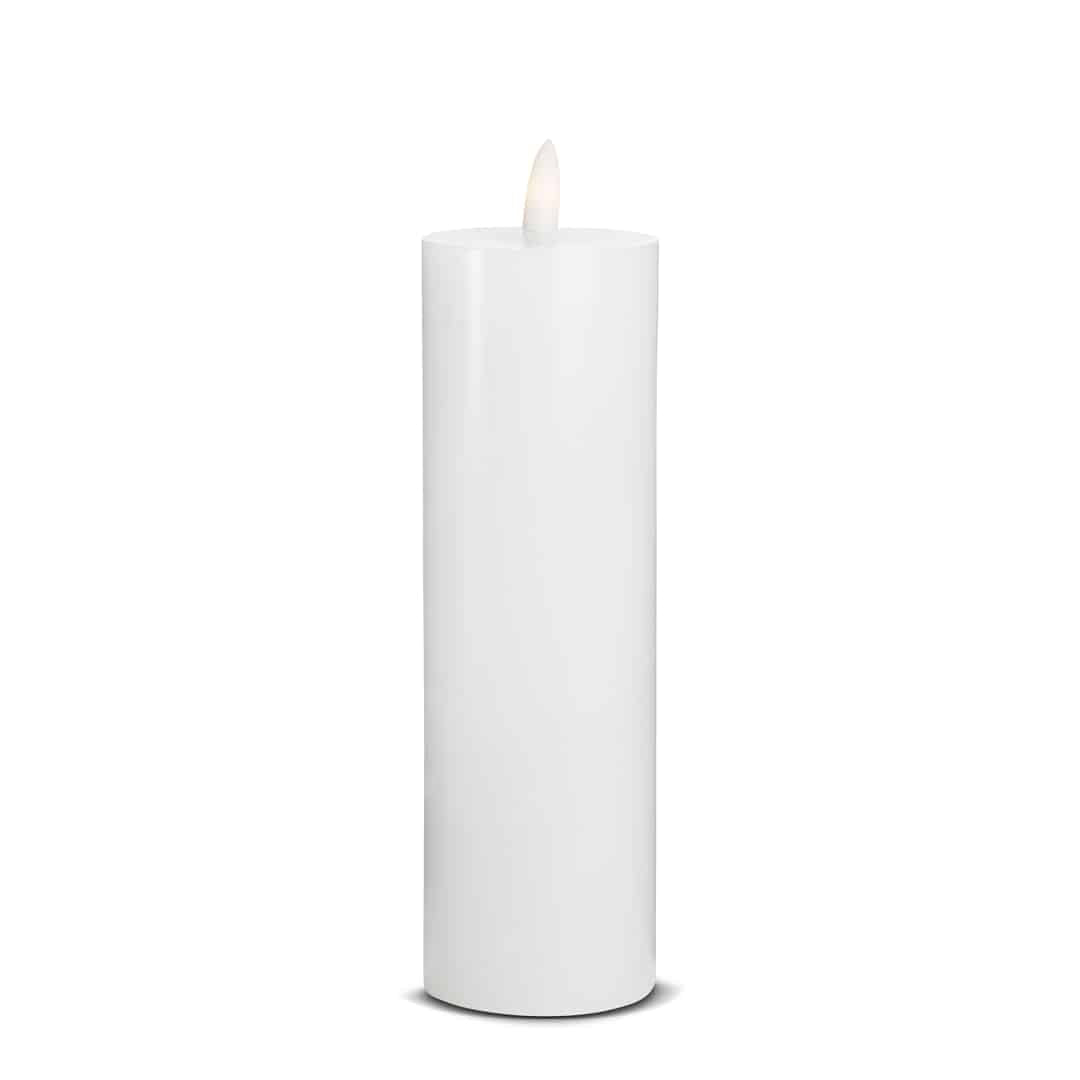 LED Candle (1 piece) with realistic 3D flame 5 x 20 cm | Kalsten