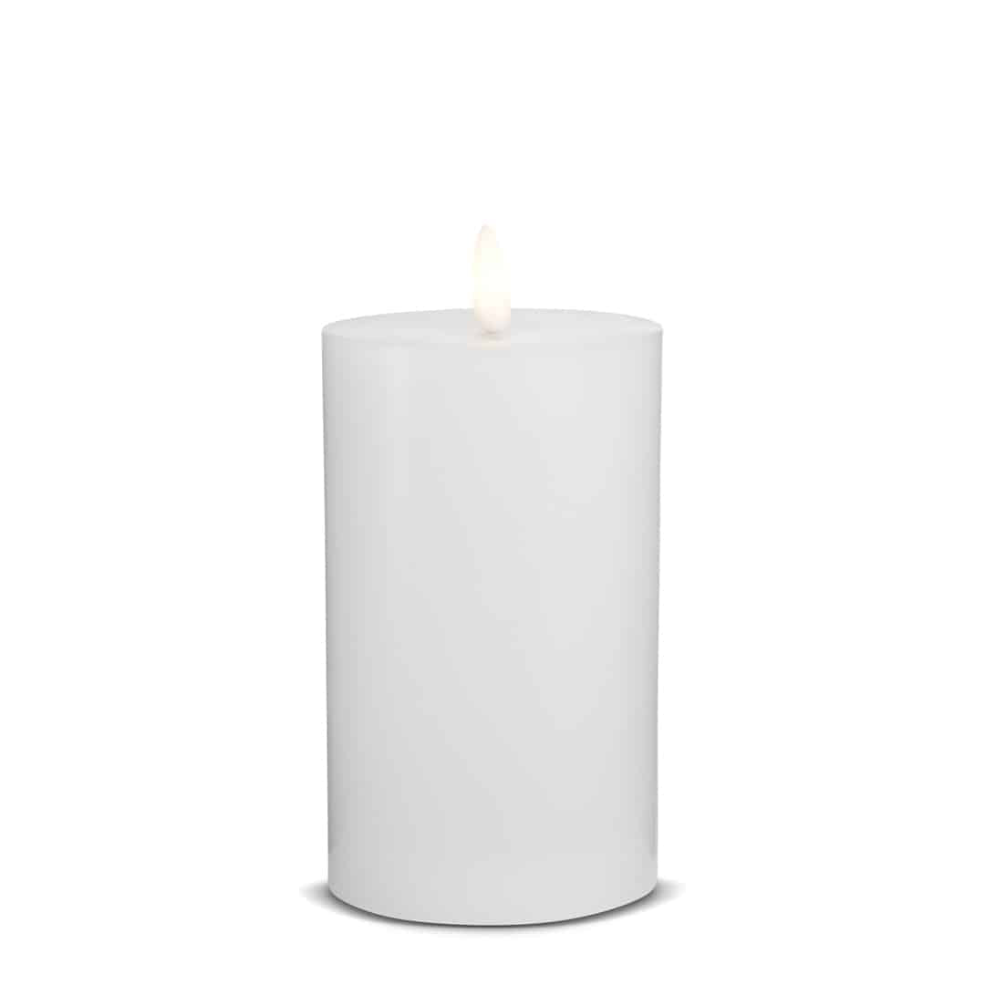 LED Candle (1 piece) with realistic 3D flame 5 x 15 cm | Kalsten