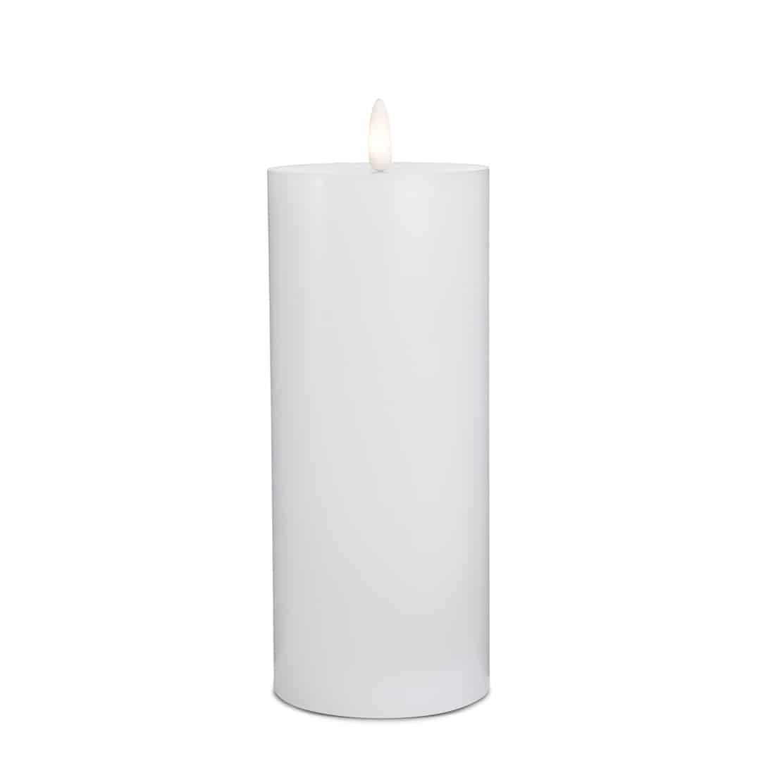 LED Candle (1 piece) with realistic 3D flame 7.5 x 20 cm | Kalsten