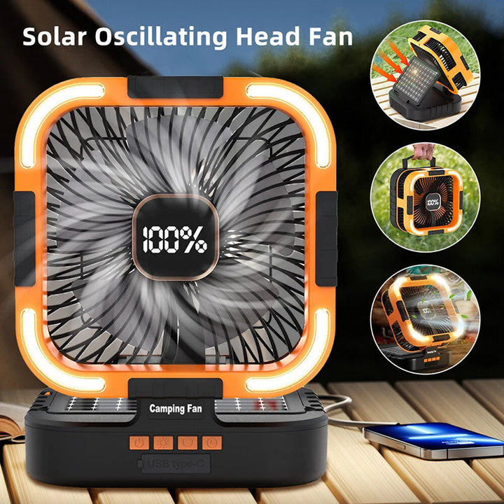 3 in 1 Solar Camping Fan | Kalsten