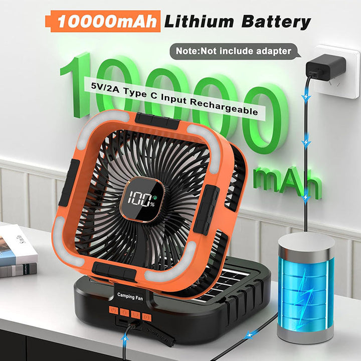 3 in 1 Solar Camping Fan | Kalsten