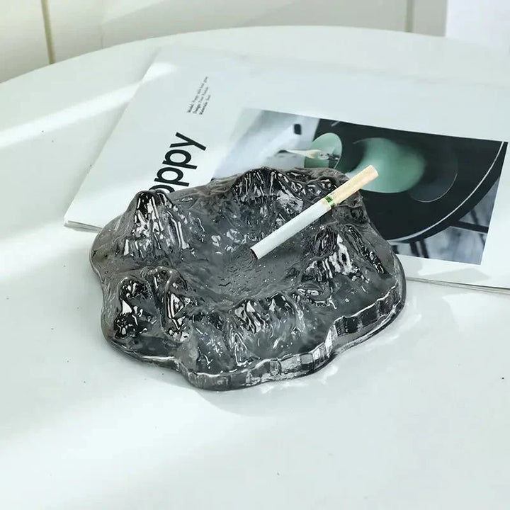 Kalsten | Ice Style Mountain Glass Ashtray Decoration