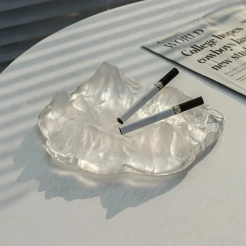 BowLift | Ice Style Mountain Glass Ashtray Decoration