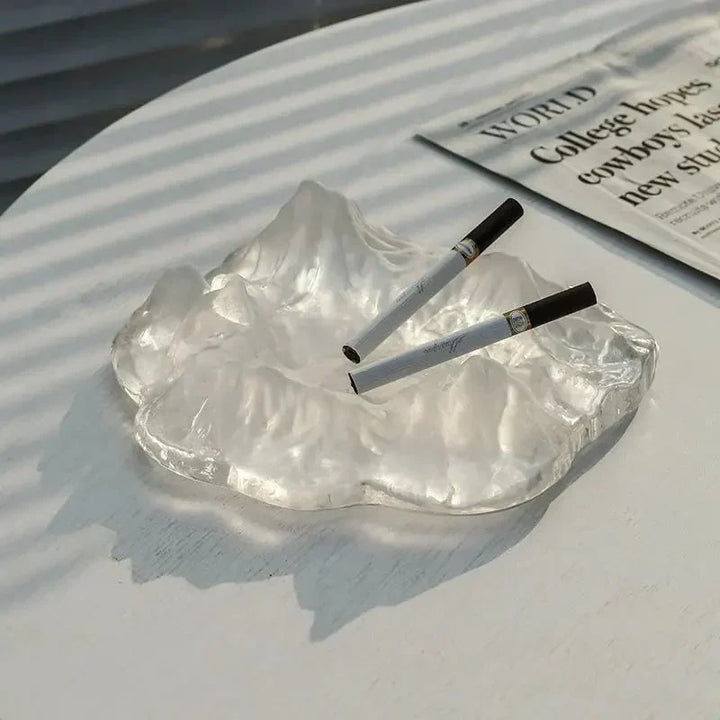Kalsten | Ice Style Mountain Glass Ashtray Decoration