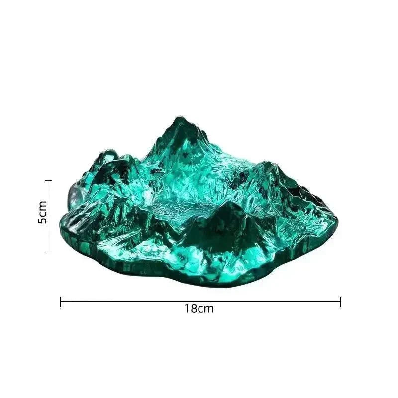 Kalsten | Ice Style Mountain Glass Ashtray Decoration