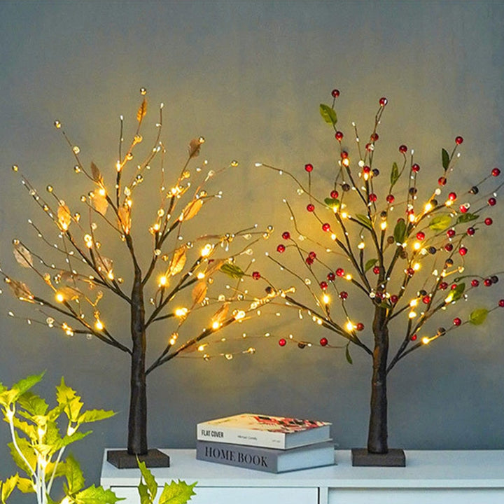 LED Light Tree Rustic PVC Table Lamp | Kalsten