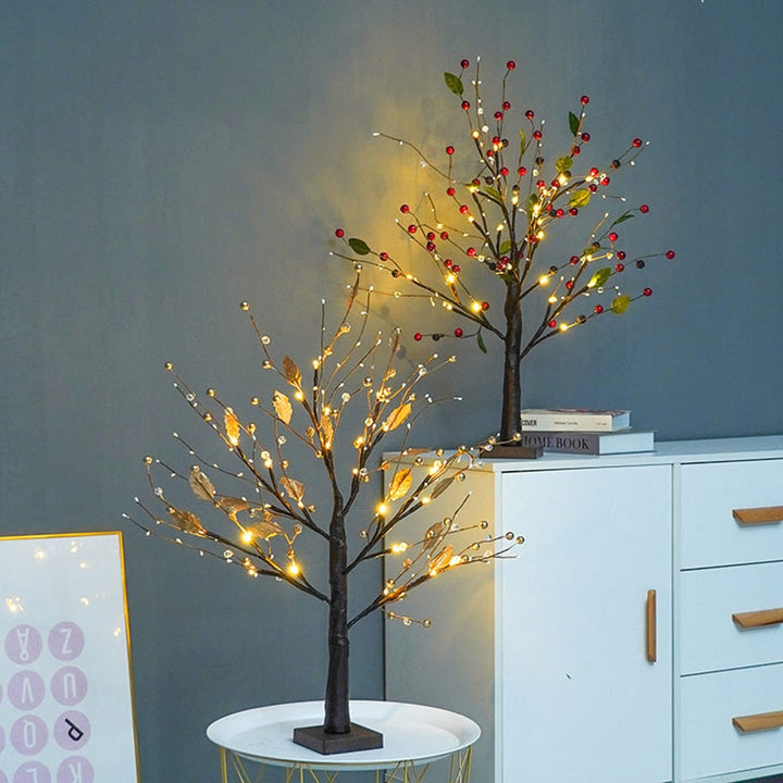 LED Light Tree Rustic PVC Table Lamp | Kalsten