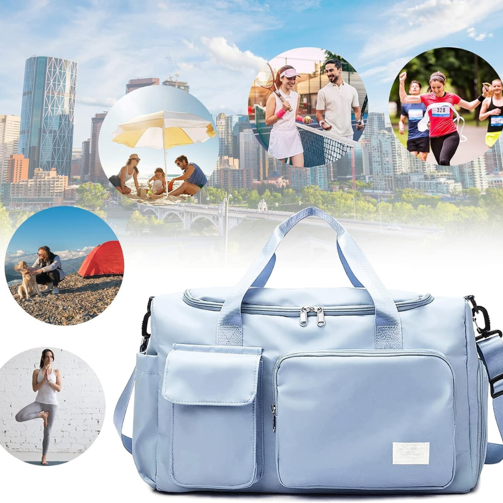 Unisex Large Travel Duffle Bag | Lightweight Multi Pocket Kalsten