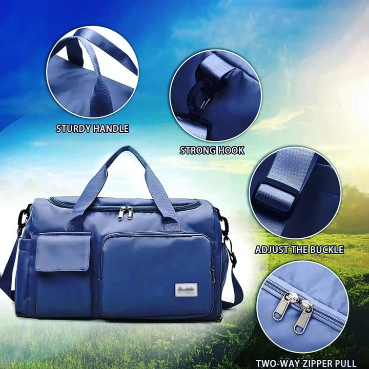 Unisex Large Travel Duffle Bag | Lightweight Multi Pocket Kalsten