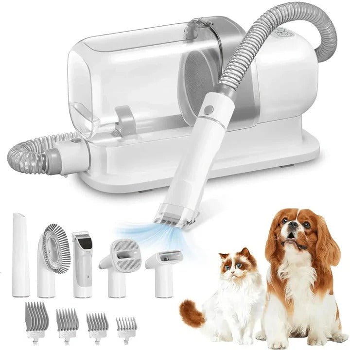 Kalsten | Low-Noise Dog Grooming Vacuum with Full Pet Hair Clippers and Brush Kit