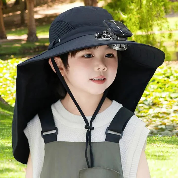 Adjustable Kids Solar Fan Hat | Kalsten