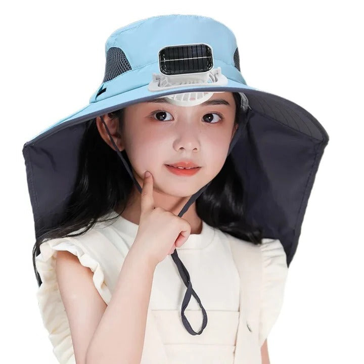 Adjustable Kids Solar Fan Hat | Kalsten