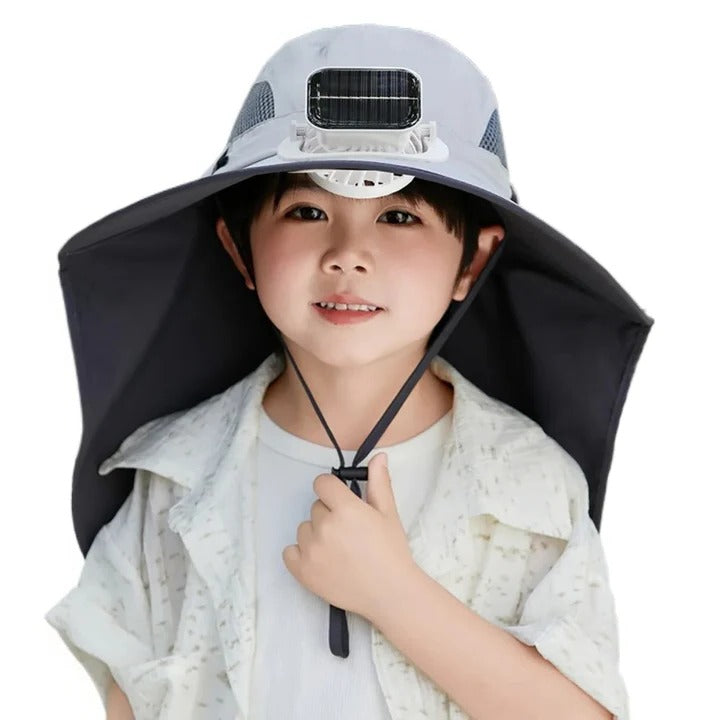Adjustable Kids Solar Fan Hat | Kalsten