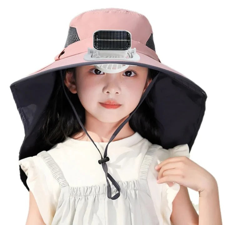 Adjustable Kids Solar Fan Hat | Kalsten