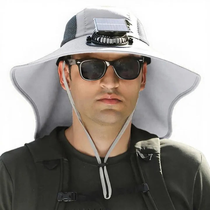 Solar Fan Hat with Wide Brim UV Protection | Kalsten
