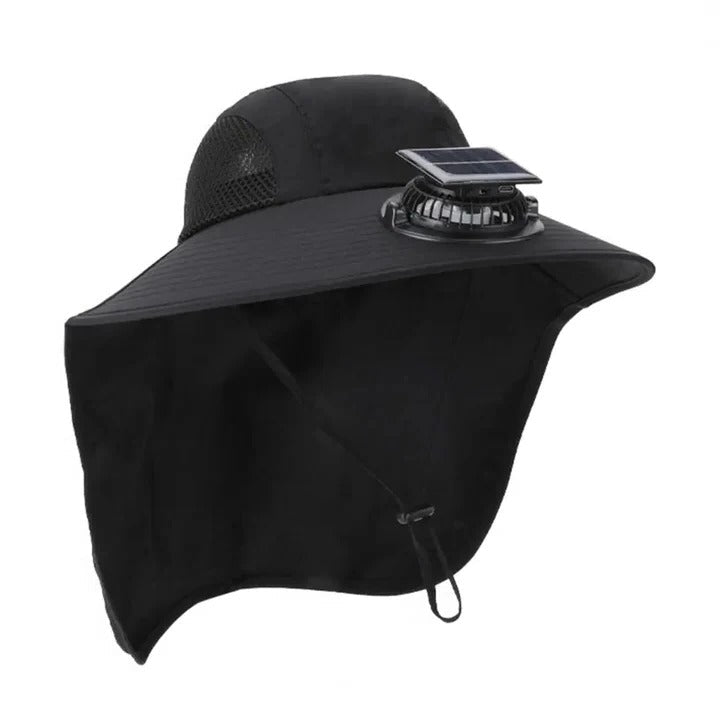 Solar Fan Hat with Wide Brim UV Protection | Kalsten