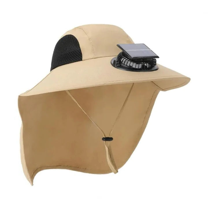 Solar Fan Hat with Wide Brim UV Protection | Kalsten