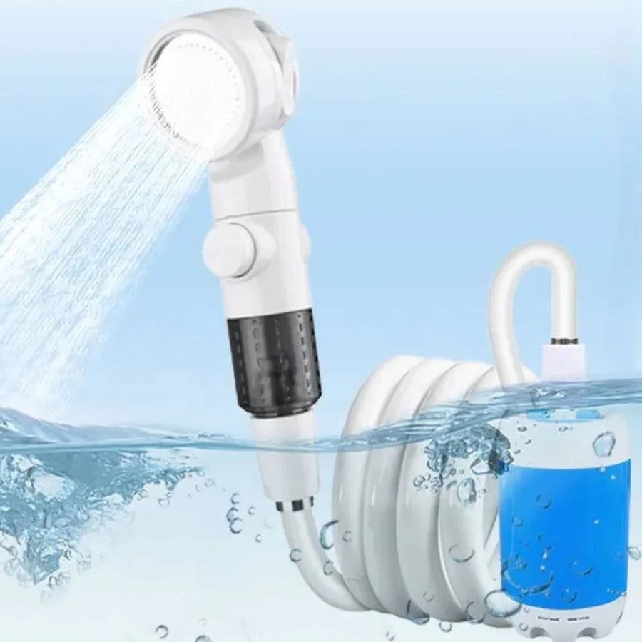 Kalsten | Portable USB Rechargeable Water Pump Shower Head