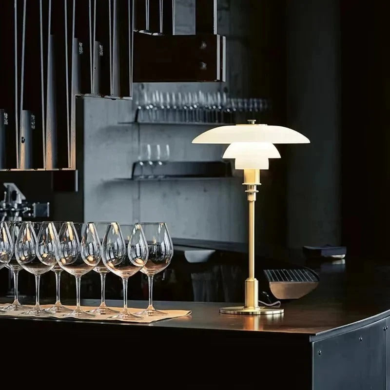 Dimmable Round Table Lamp
