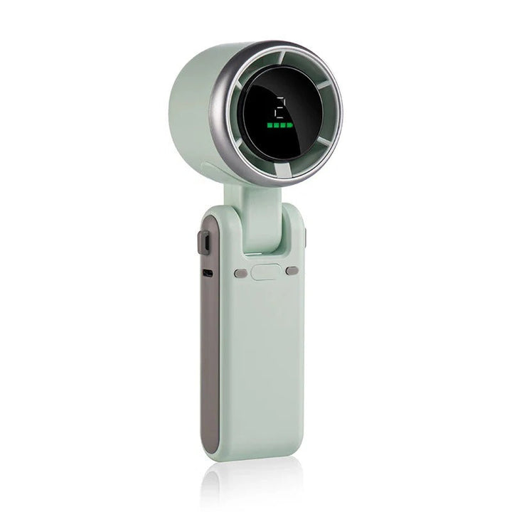 Foldable Handheld Turbo Fan with Digital Display | Kalsten