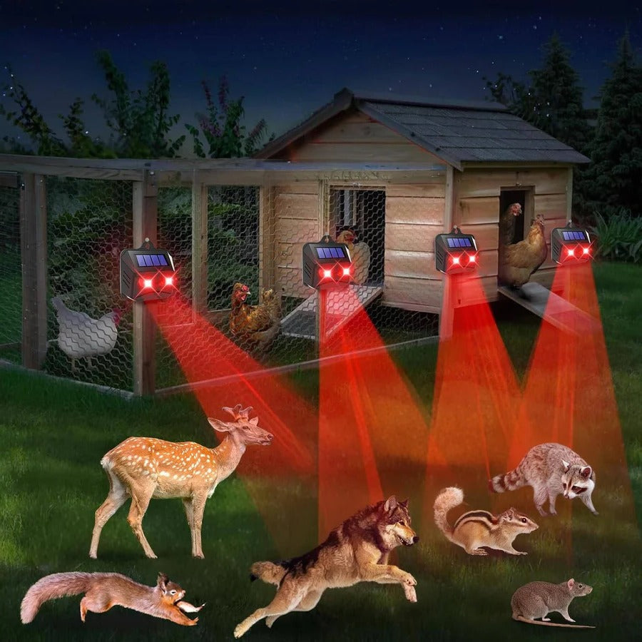 Kalsten | 2pcs Solar Powered Ultrasonic Animal Repellent