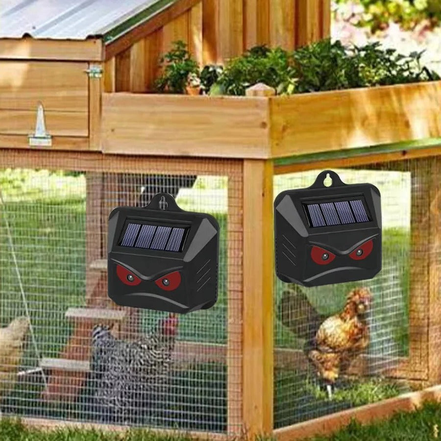 Kalsten | 2pcs Solar Powered Ultrasonic Animal Repellent