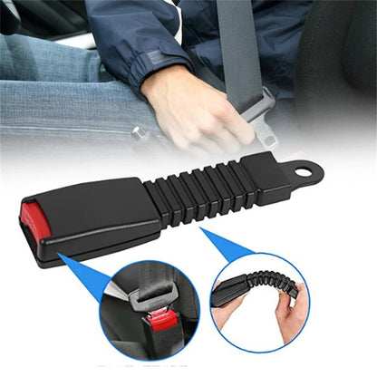 Adjustable seat belt extender for more safety and comfort in the car