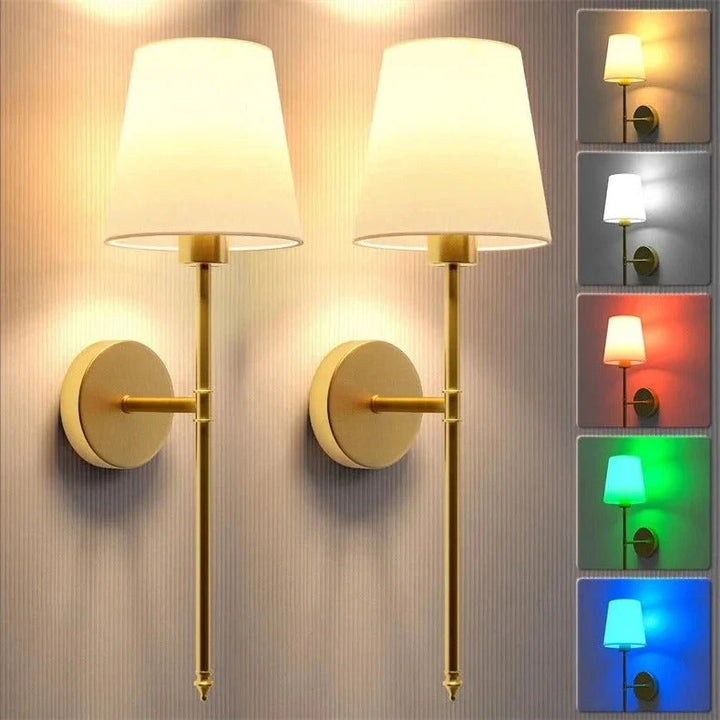 Wireless LED Wall Lamps (Set of 2)