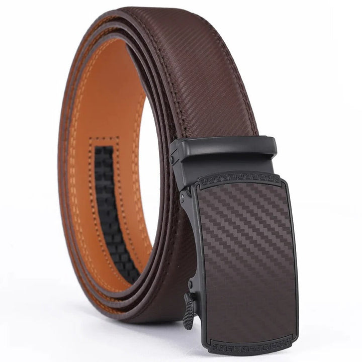 Men’s Leather Belt with Automatic Buckle