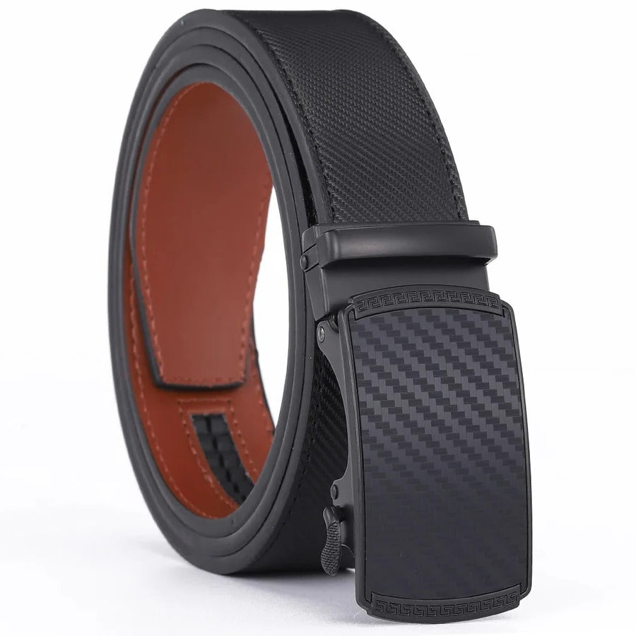 Men’s Leather Belt with Automatic Buckle