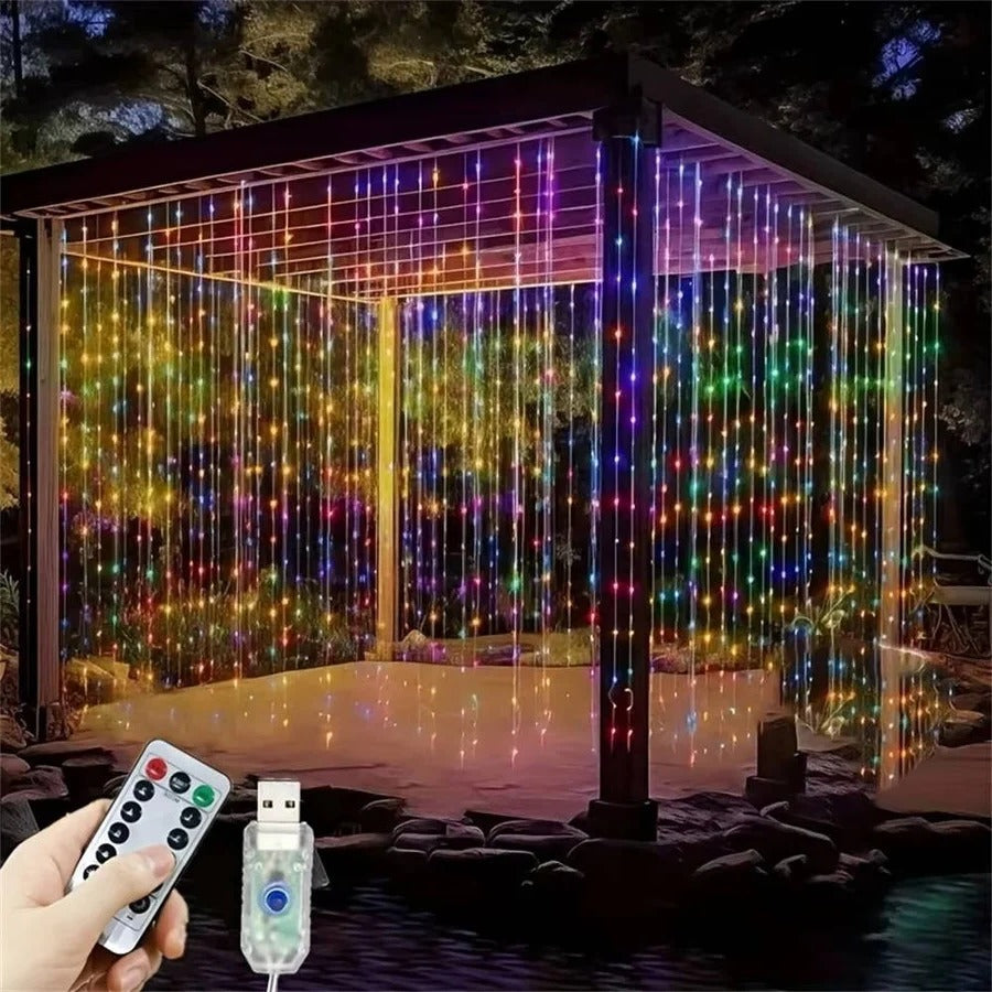 Kalsten | Curtain LED Lights with Remote, USB Powered