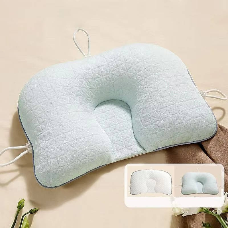 Kalsten | Baby Pillow with Memory Foam and Cotton Cover, Portable Infant Support Cushion