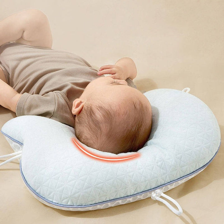 Kalsten | Baby Pillow with Memory Foam and Cotton Cover, Portable Infant Support Cushion