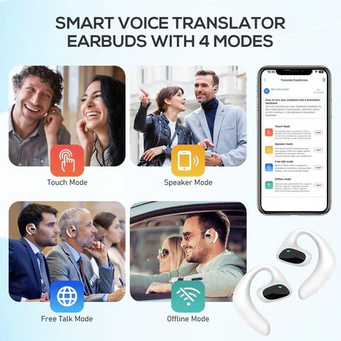 Skanto | Smart Translator Earbuds with Real-Time Voice Exchange