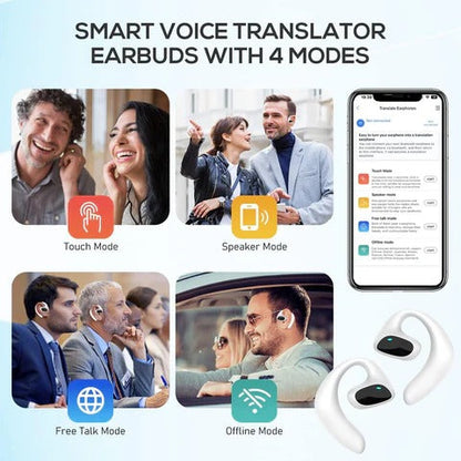 Skanto | Smart Translator Earbuds with Real-Time Voice Exchange
