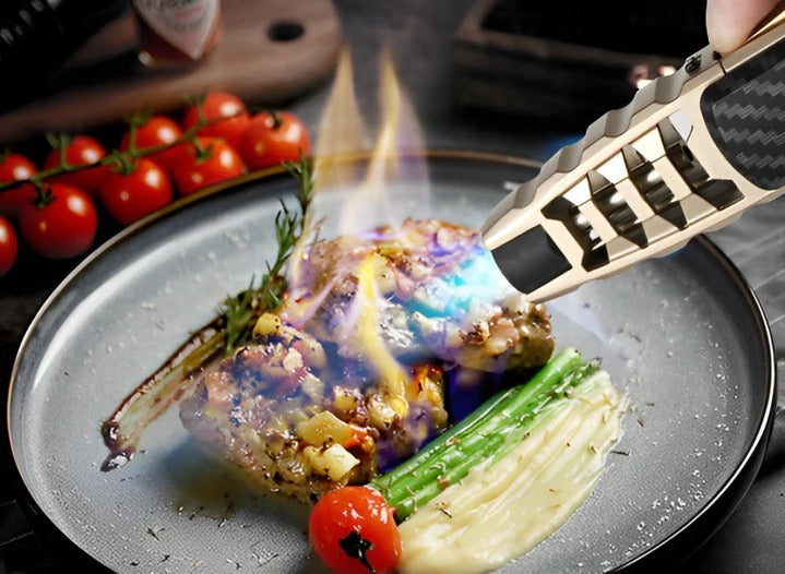 Adjustable Blue Flame Lighter for Kitchen & Outdoor Use