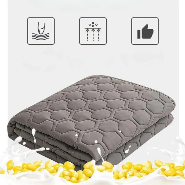 Quilted Cooling Mattress Pad with High-Density Cooling Fiber | Kalsten