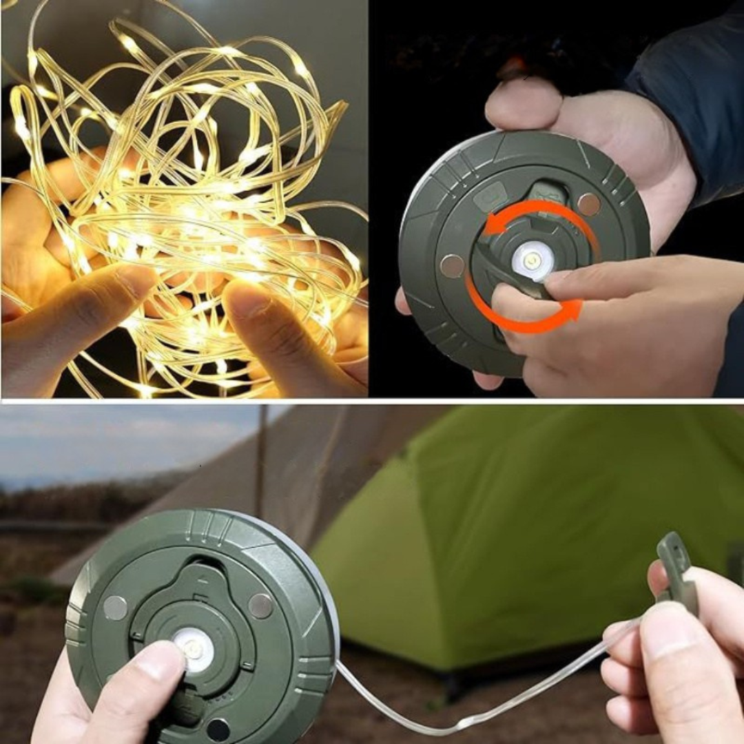 Outdoor USB Rechargeable Christmas String Lights