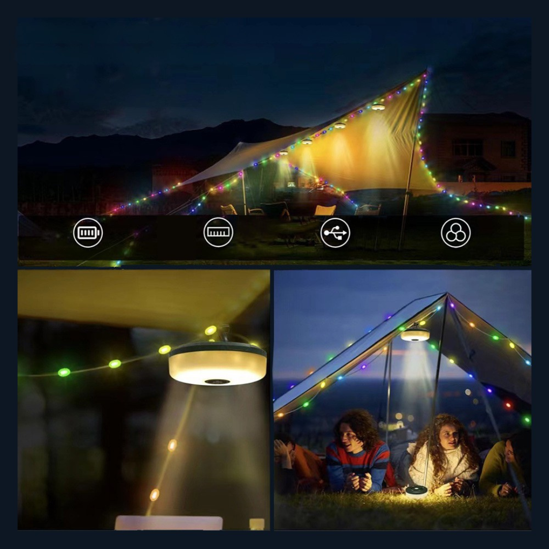 Outdoor USB Rechargeable Christmas String Lights