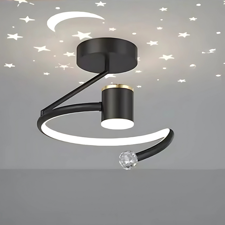 Modern LED Ceiling Lamp with Star Effect