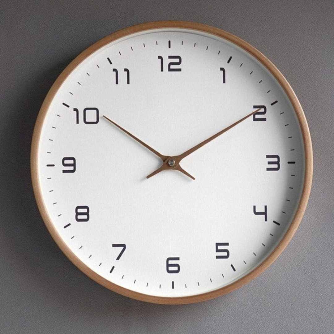 Silent Modern Wall Clock Minimal Design Kalsten